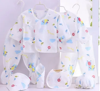 

8pcs/set Boutique gift New born Baby's Sets 100% soft cotton 0-3months summer Underwear baby clothes set, SFT05