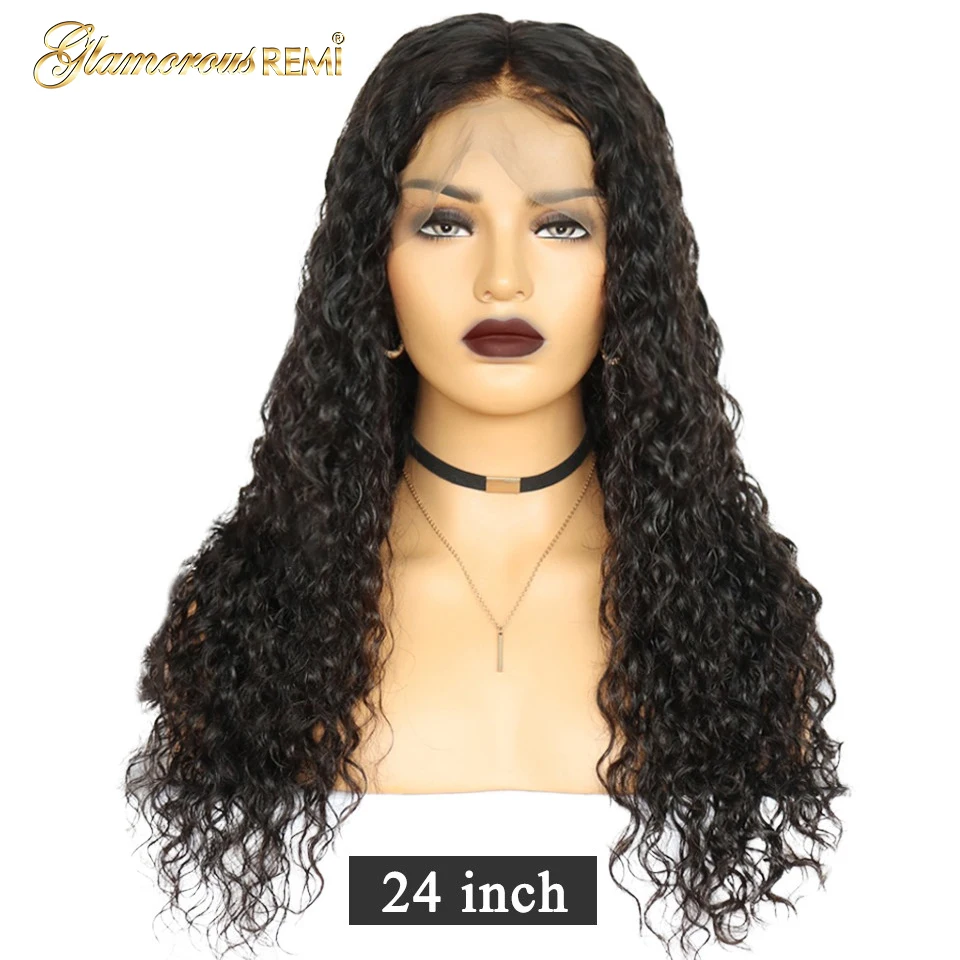 water curly lace front human hair wigs  (2)