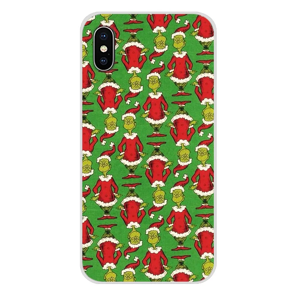 images 11 Для Xiaomi Redmi 4A S2 Note 3 3S 4 4X5 6plus 7 6A Pro Pocophone F1 зеленого Монстра Grinch палантин рождественские аксессуары Чехлы - Цвет: images 11