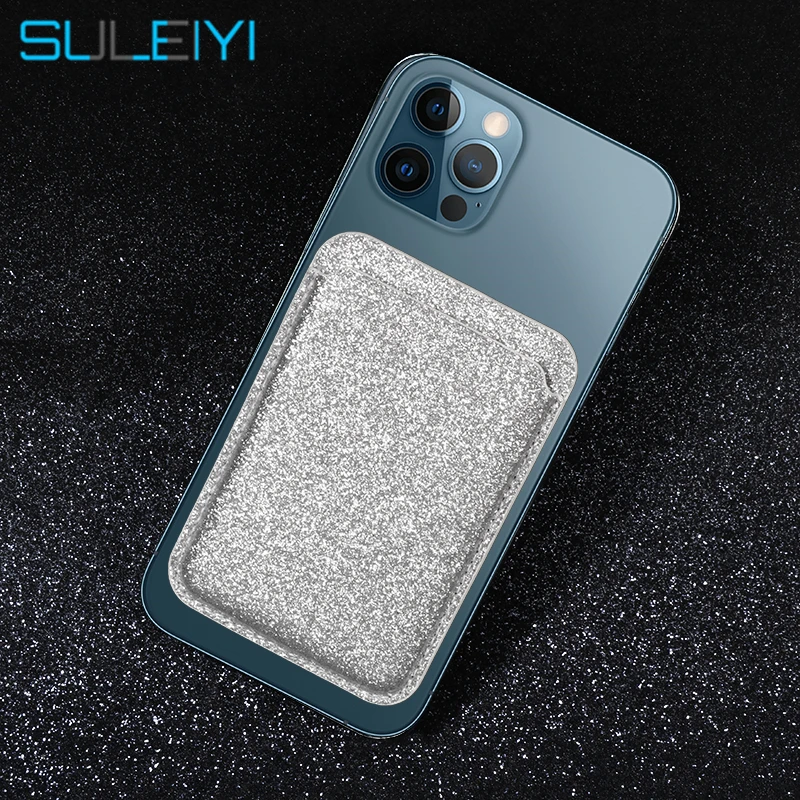 Card Bag For Iphone 12 Pro Max Magsafe Case Glitter Shiny Luxury Leather Magnetic Phone Case For Iphone 12 12 Mini Wallet Case Wallet Cases Aliexpress