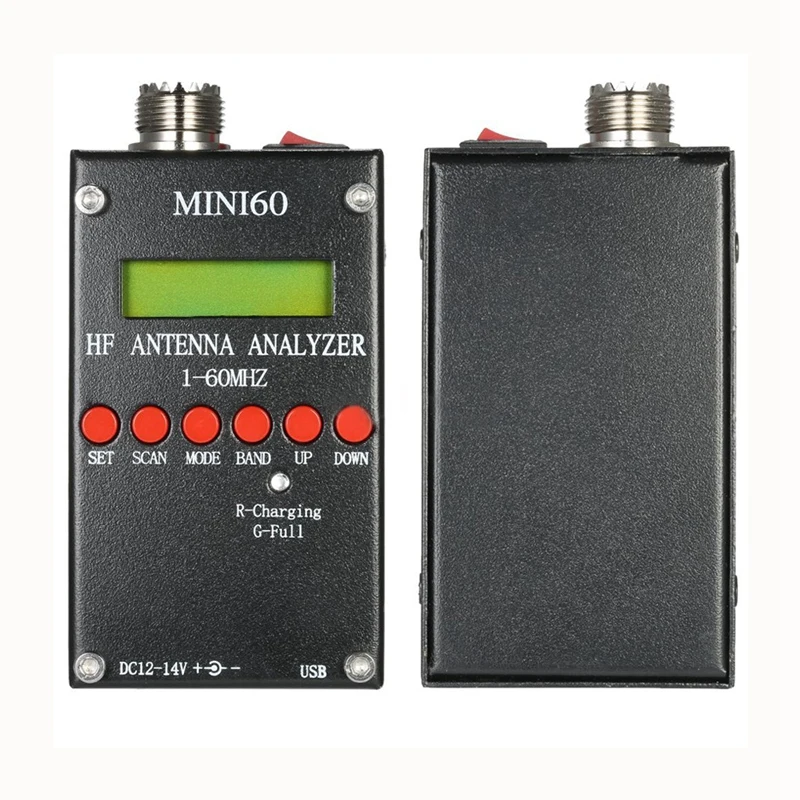 Mini60 1-60 МГц HF ККСВ Антенный Анализатор метр для радиолюбителей хоббистов V0T5