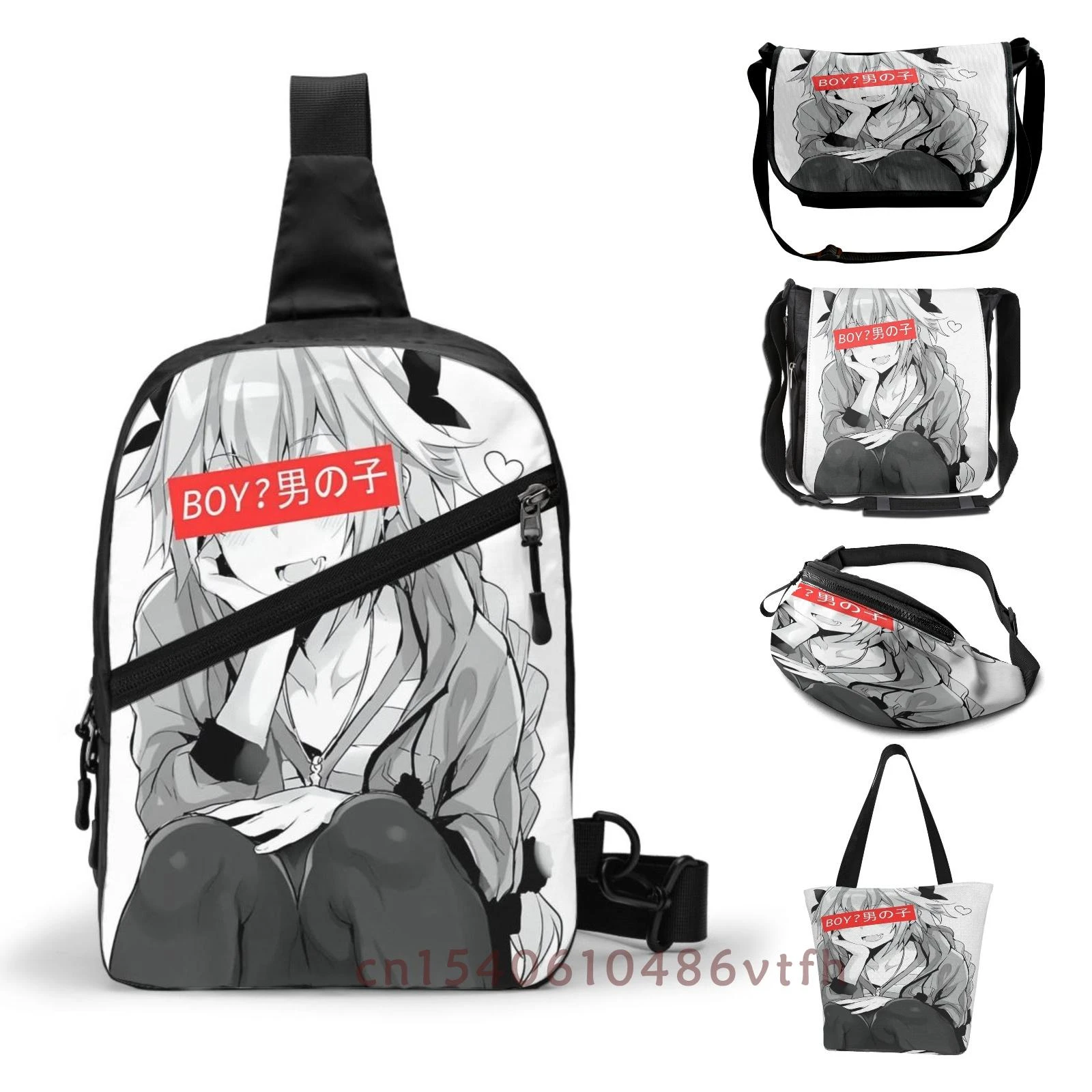 Bolsa de funcional hombre y mujer, bolso calle de Astolfo riñonera negra, bolso de hombro tipo bandolera| | - AliExpress