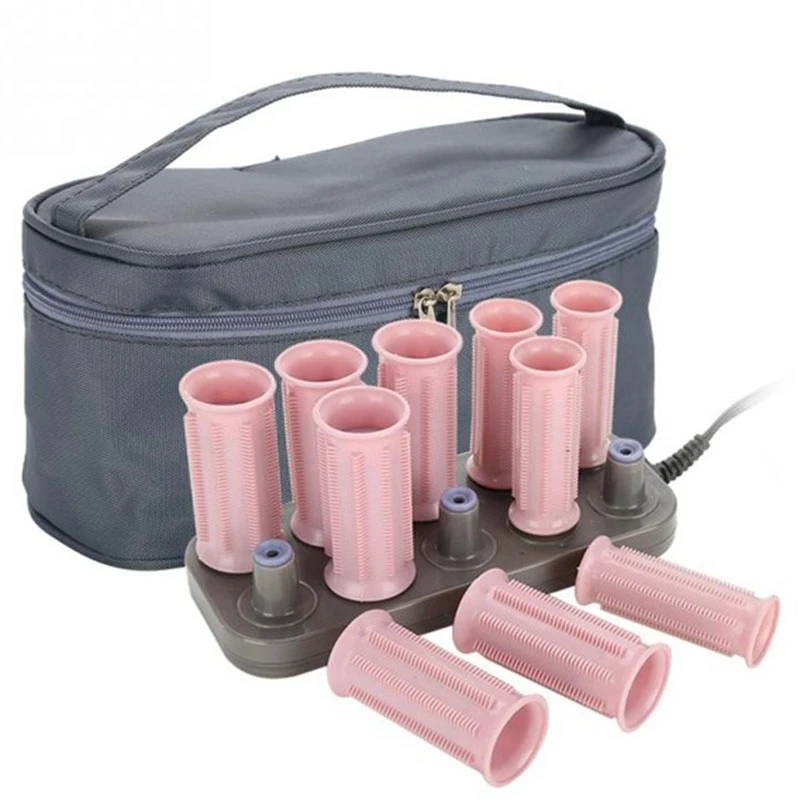 

Us Plug 10 Pcs/Set Hair Rollers Electric Tube Heated Roller Hair Curly Styling Sticks Tools Massage Roller Curlers Accessories