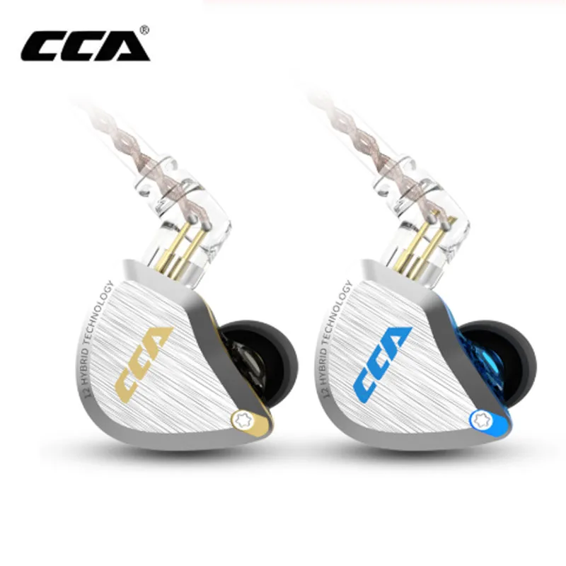 CCA C12 5BA+1DD Hybrid 12Units HIFI Bass Earbuds In Ear Monitor Headphones Noise Cancelling Earphones C10 ZSX | Электроника