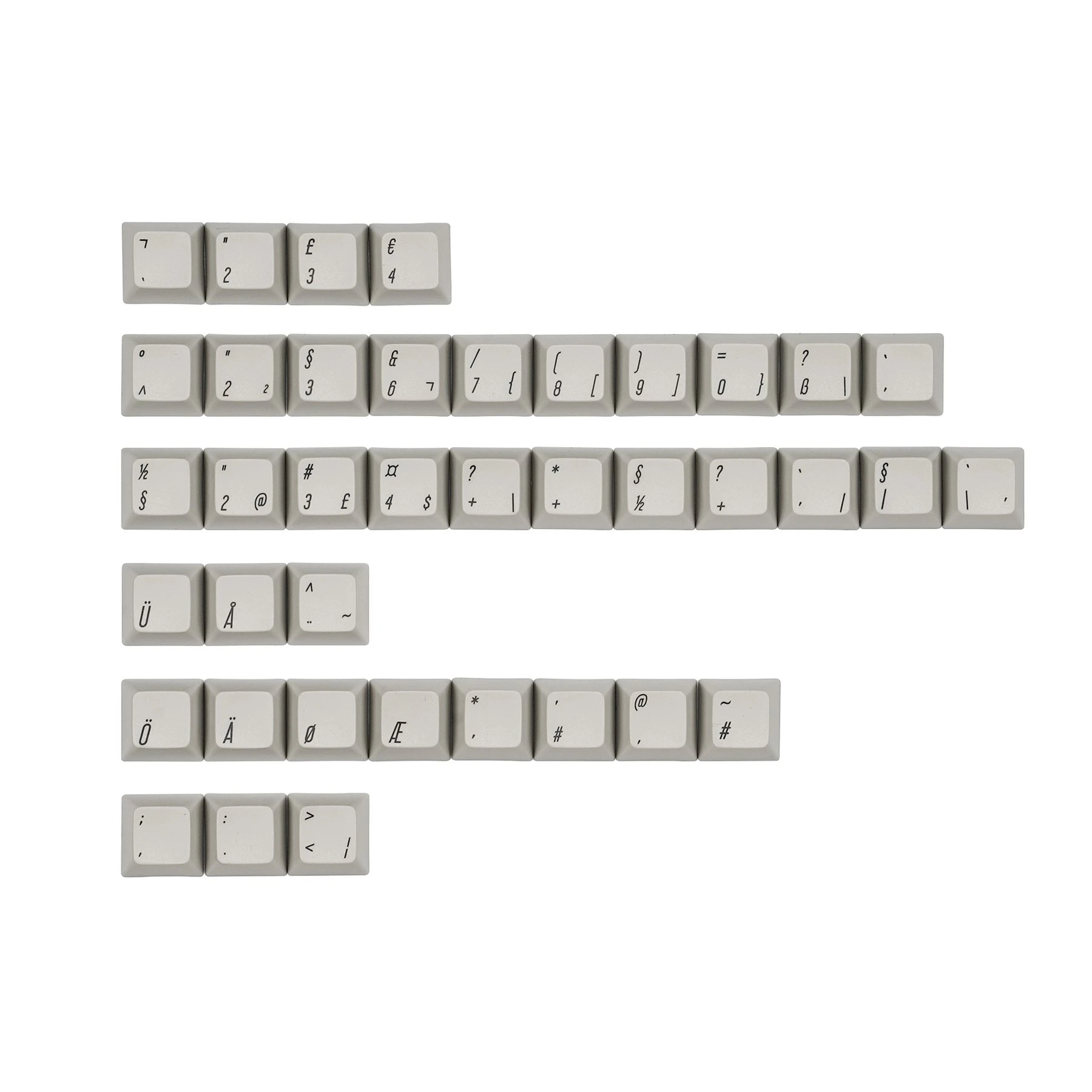 Kbdfans pbt saレトログレーキーキャップセット AliExpress