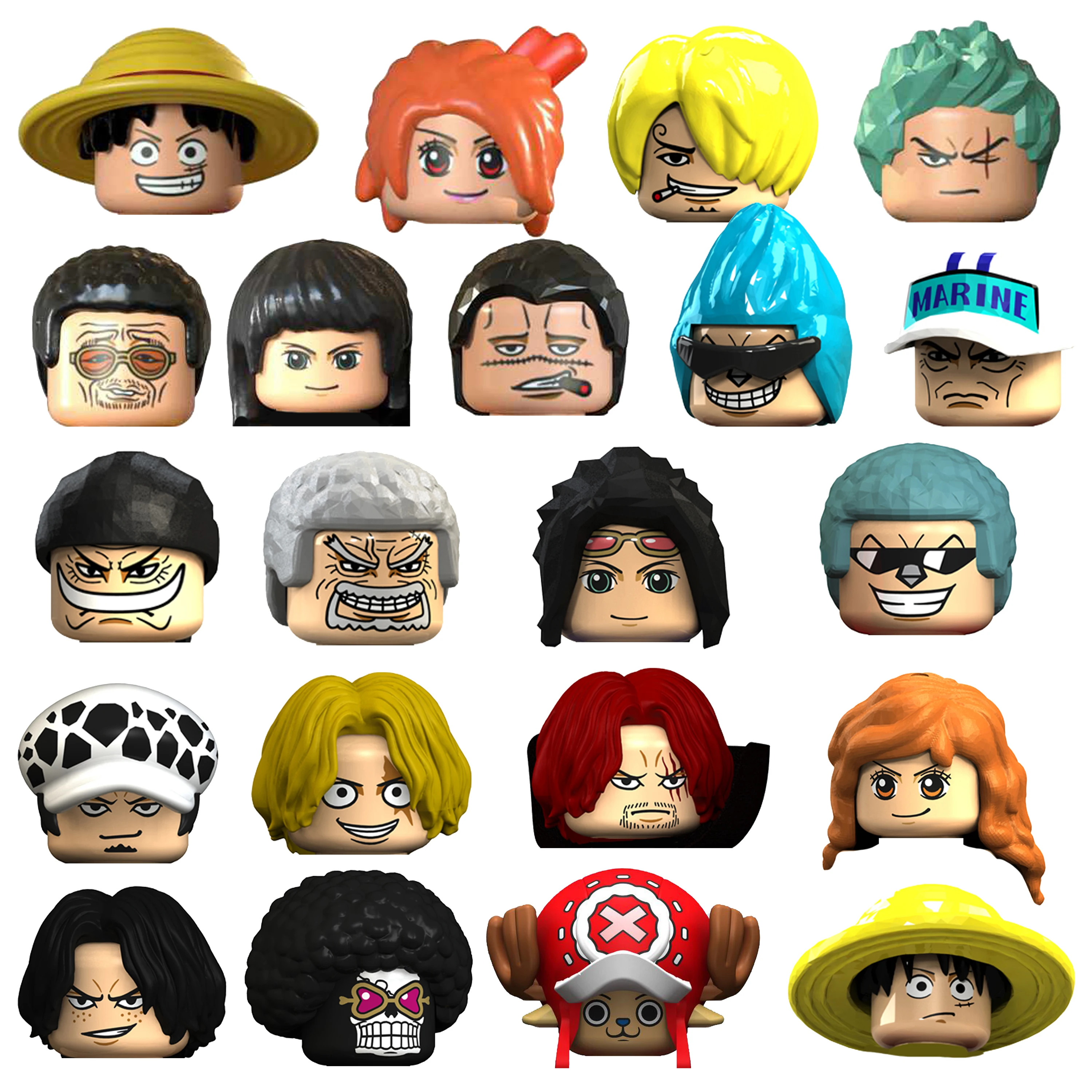 Аниме Рисунок ONE PIECE серии блок Luffy ророноа Зоро Nami Usopp Vinsmoke с изображениями героев