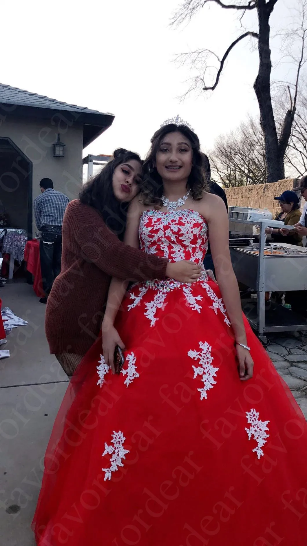 Favordear бальное платье 15 лет Vestidos De 15 Anos кружевное бальное платье с бисером Мятное бирюзовое Лавандовое Коралловое вечерние платье 15 лет