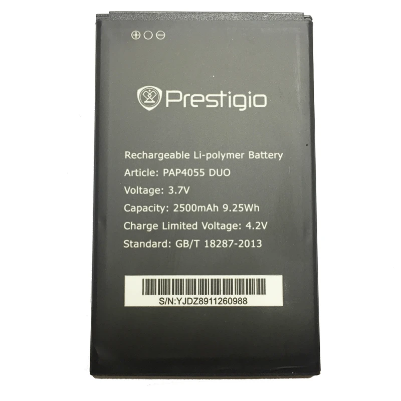 Аккумулятор PAP4055 2500mah для мобильного телефона Prestigio MultiPhone PAP4055 DUO 4055