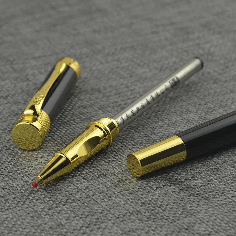 1pcs High Quality Metal Luxury 0.5mm Rollerball Pen Ballpoint Pen Business Writing Signing Ball Office School Supplies 03778
