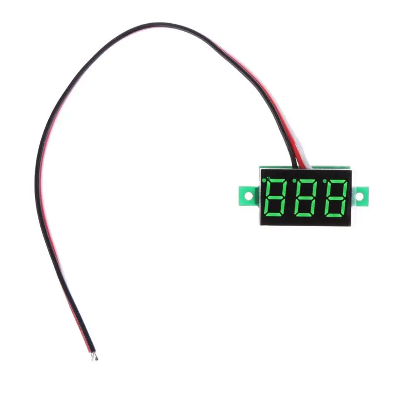 Мини цифровой вольтметр DC0-100V светодиодный измеритель напряжения с тремя проводами