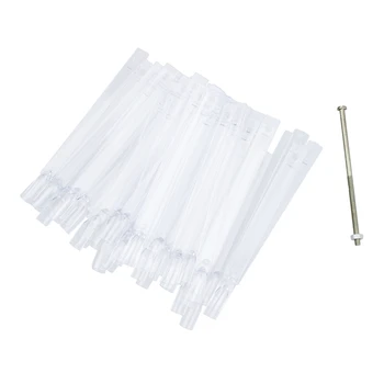 

50 Color Clear False Nail Art Tips Polish Display Fan Sticks Practice Salon