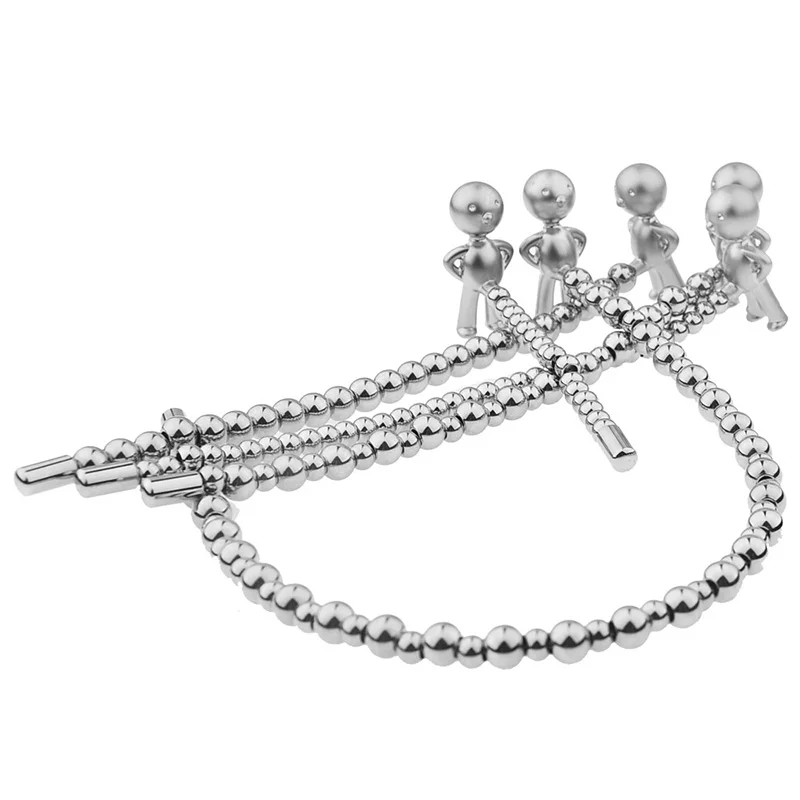 Metal Small Sagittarius Eye Irritation Pull Bead Urethra Blockage Expansion Plunger Bending Sex Toy For Man Urethral Stimulation