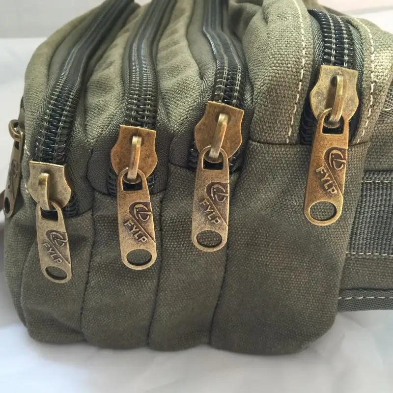 

Multilayer Men's Large Capacity Wallet Business Cash Storage Multilayer Female Sports Riding Phone Bag Multi-functional Canvas M