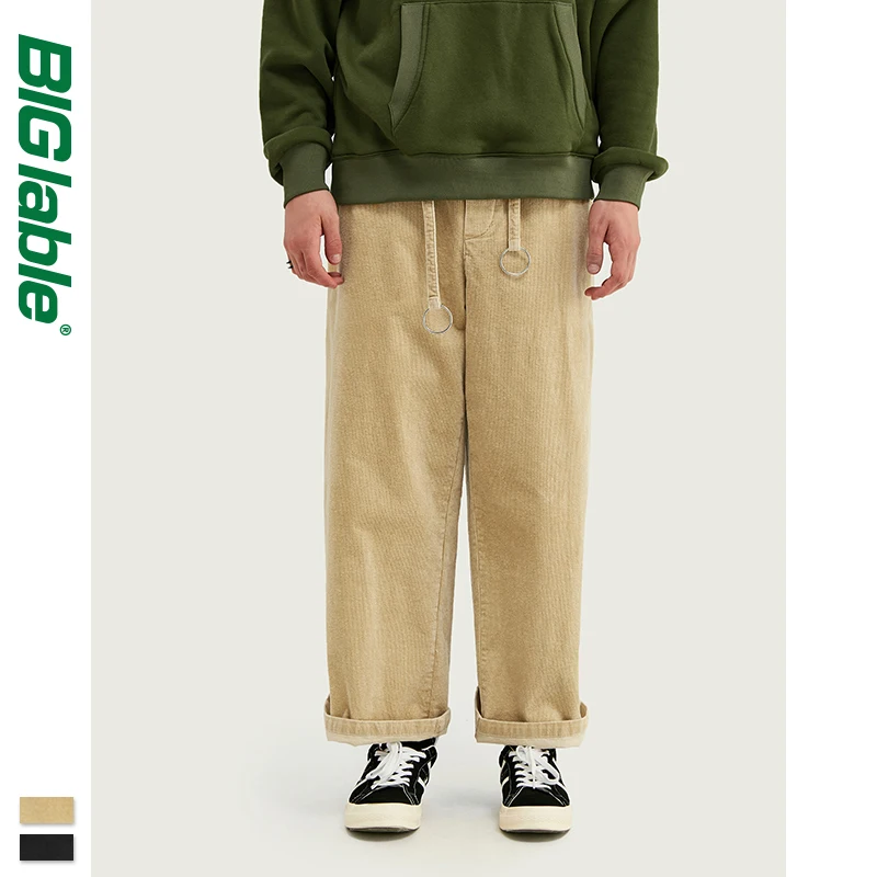 Большие этикетки для мужчин новинка 2019 модная уличная одежда широкие брюки