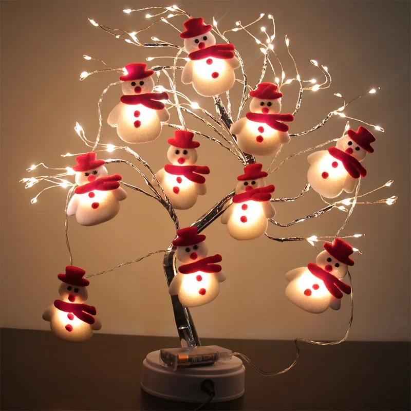 

1.6m 10LED Snowman Christmas Tree LED Garland String Light Christmas Decoration for Home 2022 Christmas Ornaments Natal New Year