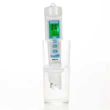 Rotulador profesional 3 en 1, medidor de agua de temperatura PH EC, Analizador de Monitor de Probador de Calidad del Agua para acuario con función ATC