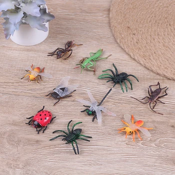 

10PCS Plastic Bugs Insects Butterfly Models for Kids Sea & Farm Animals Figure Toys Realistic Ocean Creatures Action Models