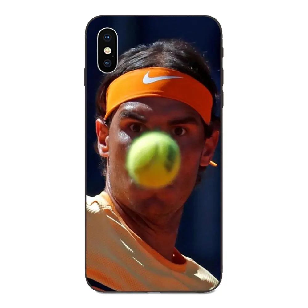 Tennis Rafael Nadal Мягкий Силиконовый ТПУ Черный Защитный чехол для Apple iPhone 4 4S 5 5S SE 6 6S 7 8 Plus X XS Max XR
