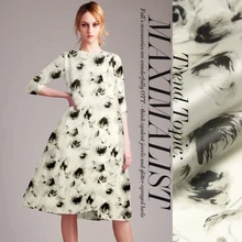 135 см широкая шелковая органза ткань 14 мм натуральный шелк ткань с принтом хрустящая ткань для платья органза атласная ткань оптом шелковая ткань