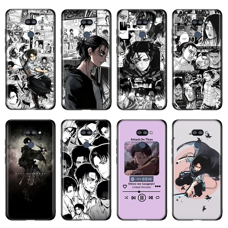 Attack On Titan Japanese Anime for LG G8 G8S G8X V30 V35 V40 V50 V60 ThinQ Q60 K40 K50 K30 K41 K51 K61 K71 K22 Black Phone Case | Мобильные