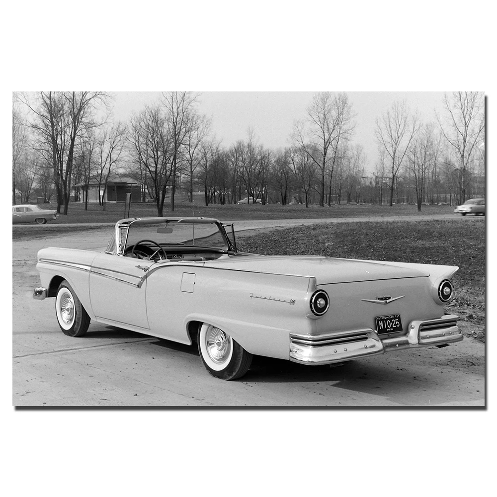 Винтажные автомобильные плакаты Ford Fairlane настенный художественный Рисунок на