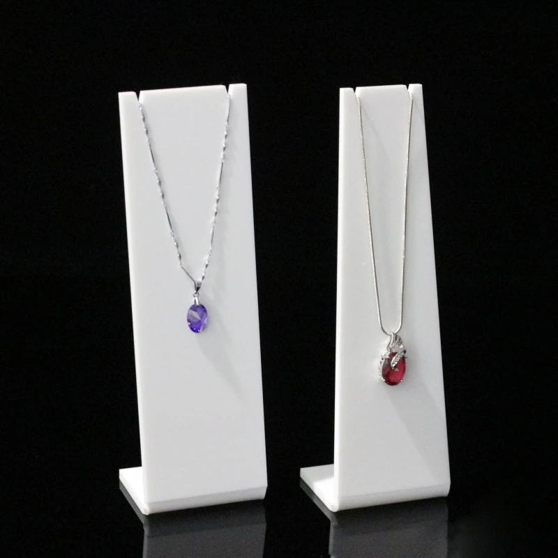 Acrylic Necklaces Stand Support For Collares Jewelry Display Jewerly Organizer Showcase Piercing
