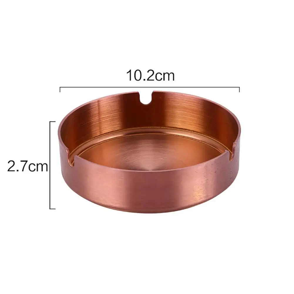 Rose gold IdealHouse пепельница из нержавеющей стали пепельница подставка для сигарет держатель - Цвет: Rose gold