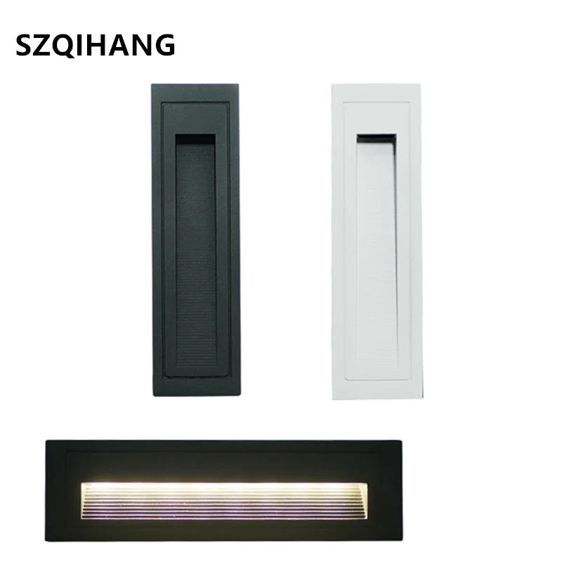 Garden Decoration Lamps Waterproof Outdoor LED Stair Step Lamp 220V 6W/10W Recessed Wall Corner Light Landscape Pathway stairway Footlight