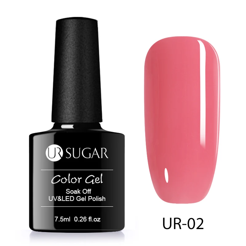Ur Sugar, набор для ногтей, гель для ногтей, лак Bling Прозрачный Блеск Гель-лак 3D удлинитель для ногти Ложные Советы Гибридный постоянный гель - Цвет: 20