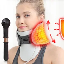Medical Neck Traction Device Cervical Spondylosis Neck Brace Inflatable Support Intelligent Control Stretch Fix Post Corrector three layers cervical neck traction apparatus inflatable velvet neck guard portable adjustable neck brace support health care