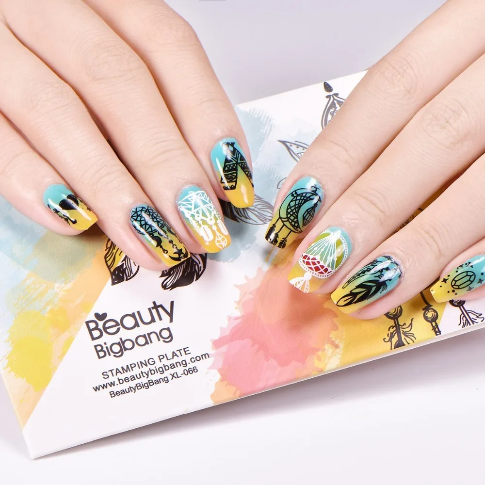 Beautybigbang кружева сексуальный стиль ногтей штамповки пластины для ногтей искусство трафарет шаблонные штампы пластины carimbo de unha дизайн ногтей