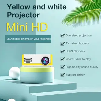 

Camara Video Conferencia Yg300 Mini Projector Portable Projector 3D HD LED Home Theater Cinema 1080p HDMI USB Audio Projector