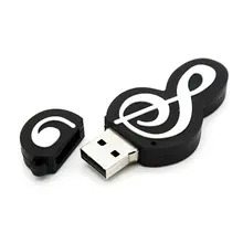 Милый в виде скрипичного ключа, USB2.0 флеш-накопитель карта памяти, Флеш накопитель u-диск Pendrive Memory Stick подарок для ноутбуков s