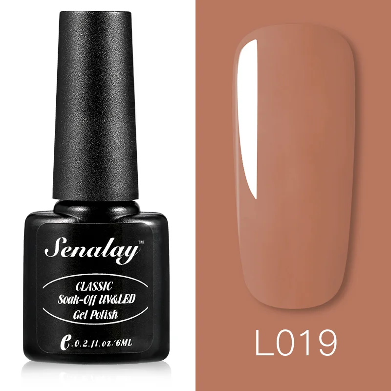 RE12-L019 SENALAY Гель-лак для ногтей, Лаки, основа, верхнее покрытие, Полупостоянный УФ светодиодный гель для ногтей, маникюрный набор для ногтей - Цвет: RE12-L019