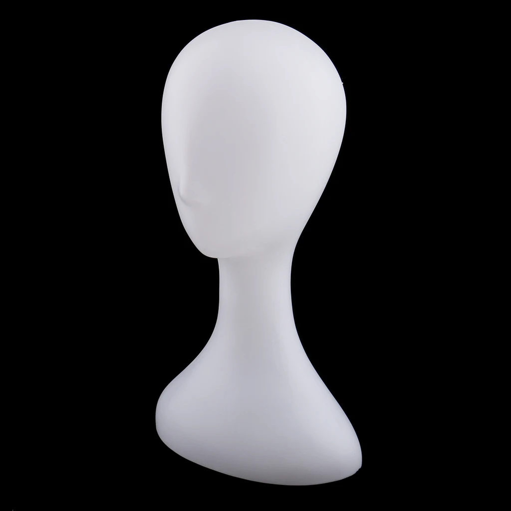 Plastic Female Mannequin Head Model Wig Sunglasses Hat Displaying Making Styling Maniquin Wig Head