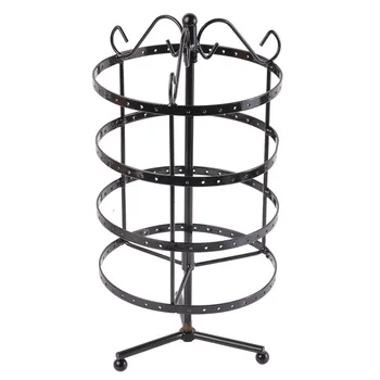 

Hot Jewelry Display Metal Earrings Organizer Necklace Display Rack e Tree Classic Rotating Earring Holder Earring Storag