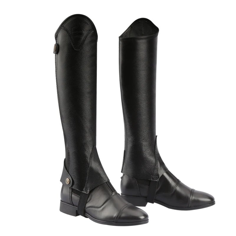 half-chaps  Leather half-chaps for men and women, comfortable and breathable Knight equipment  Protect knight leg 2