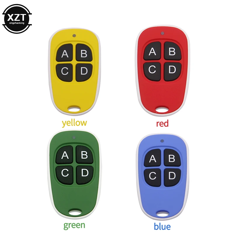 Mando a distancia Universal para puerta de garaje, duplicador de mando a distancia con clonación, 433MHz, 4 llaves