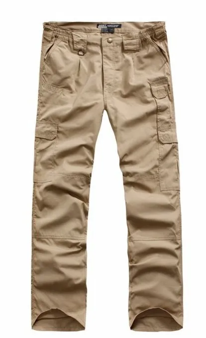 Plaid Fabric Water Repellent Wear-resisting Tactical Combat Training Pants Outdoor Hiking Loose Straight Overalls Pants hiking pants