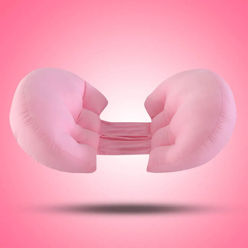 pink Многофункциональная подушка для беременных женщин с поддержкой живота и боковой талией, u-образная полукруглая Подушка для беременных - Цвет: pink