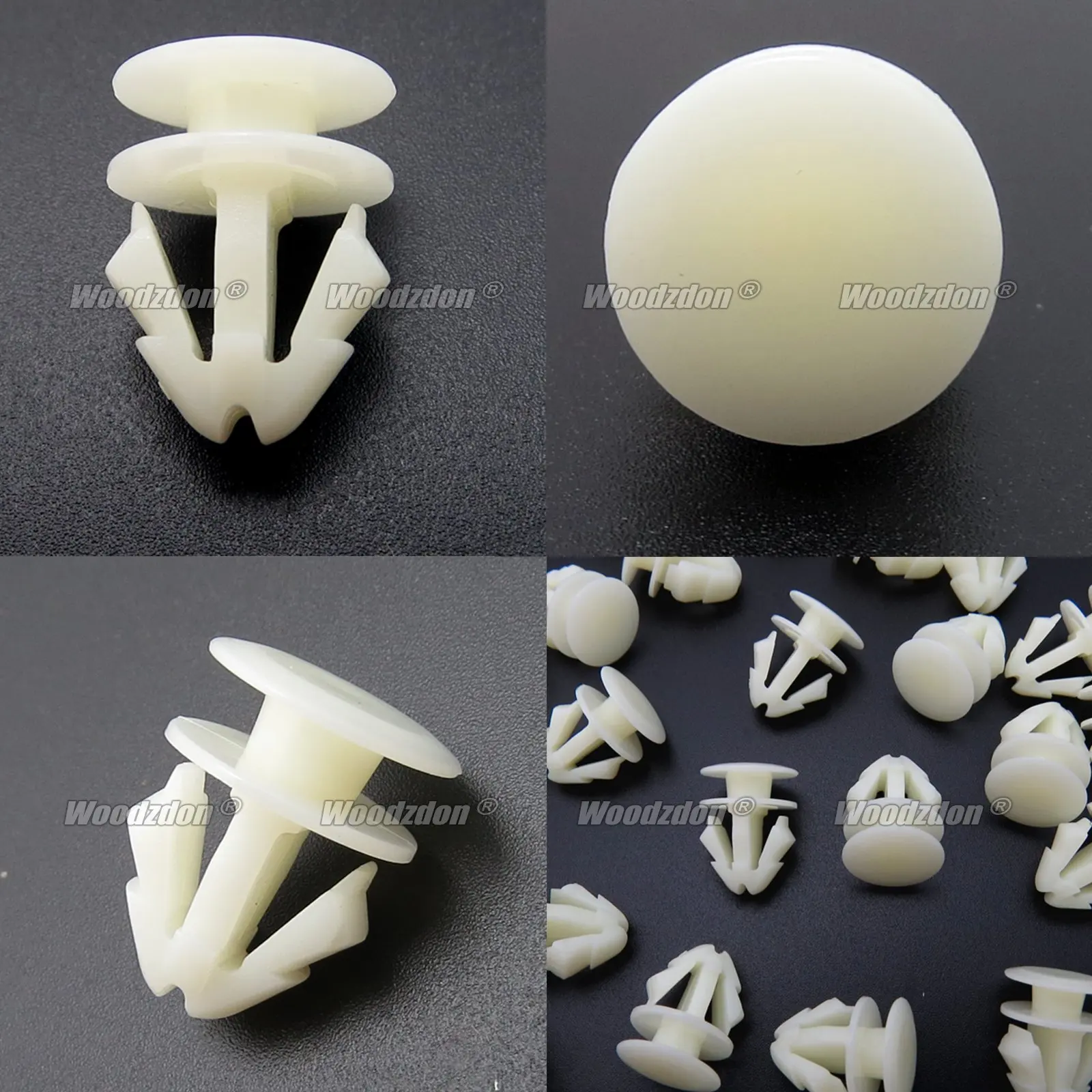 

100 шт., молдинговые фиксаторы дверей, молдинговые зажимы для крыльев и колес для VW для Seat For Skoda 191-853-585-A