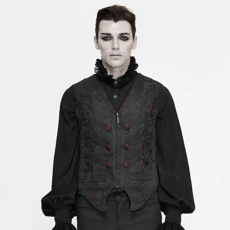 はお買い得 男性用ゴシックベスト 黒のジャカードベスト Vネックのフォーマルウェア 結婚式用 格安 クリーニング it Co Za