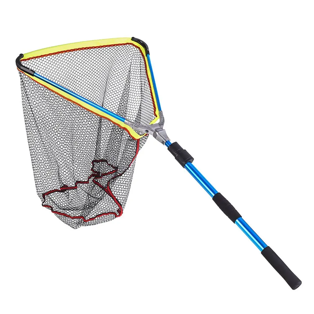 

OUTAD Aluminium Alloy Folding Fishing Net Carp Scoop Net Telescoping Dip Net Catch & Release Fishing Landing Net Fishing Tackle