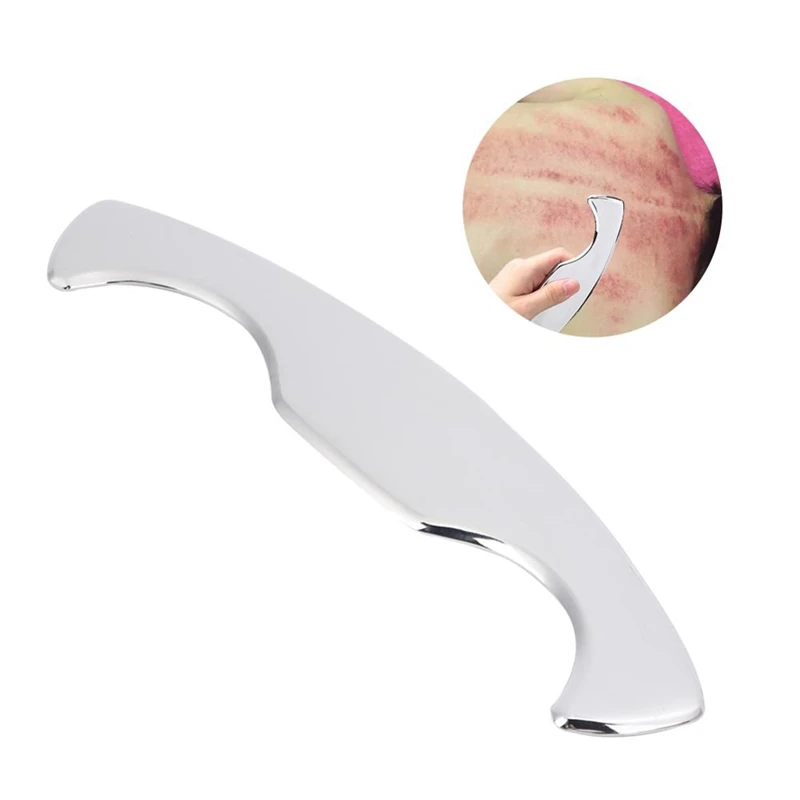 Gua Sha массажер 304 Нержавеющая спа доска стальной скребок физиотерапия свободные