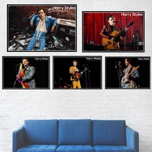 Гарри Стайлс рок-музыка Звезда Певица постер и принты на стену Современная Картина на холсте настенные картины для гостиной домашний декор