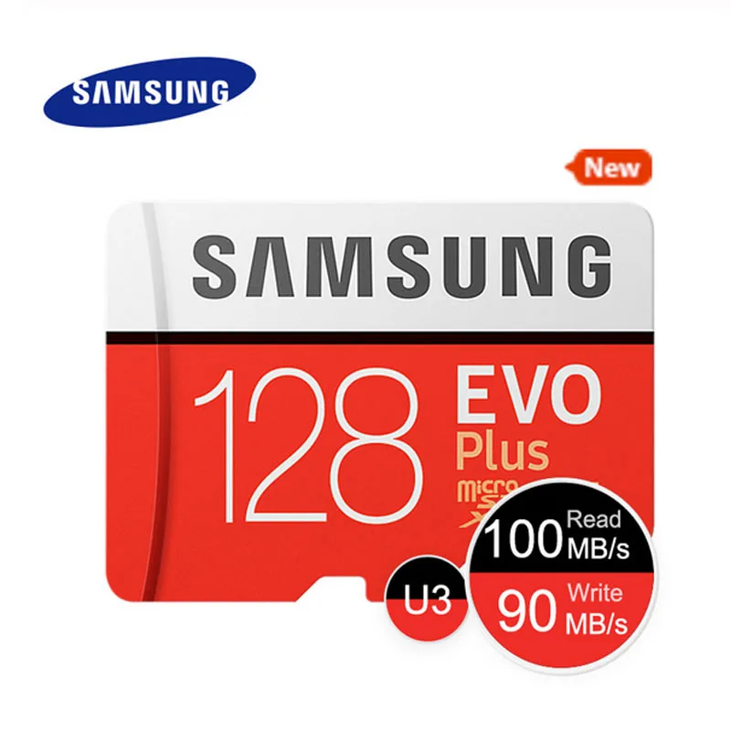 SAMSUNG Micro SD карты памяти EVO+ 128 Гб 64 Гб оперативной памяти, 32 Гб встроенной памяти, 95 МБ/с. 100 МБ/с. C10 SDHC/SDXC U1 U3 TF Card 64 г 32 г карты