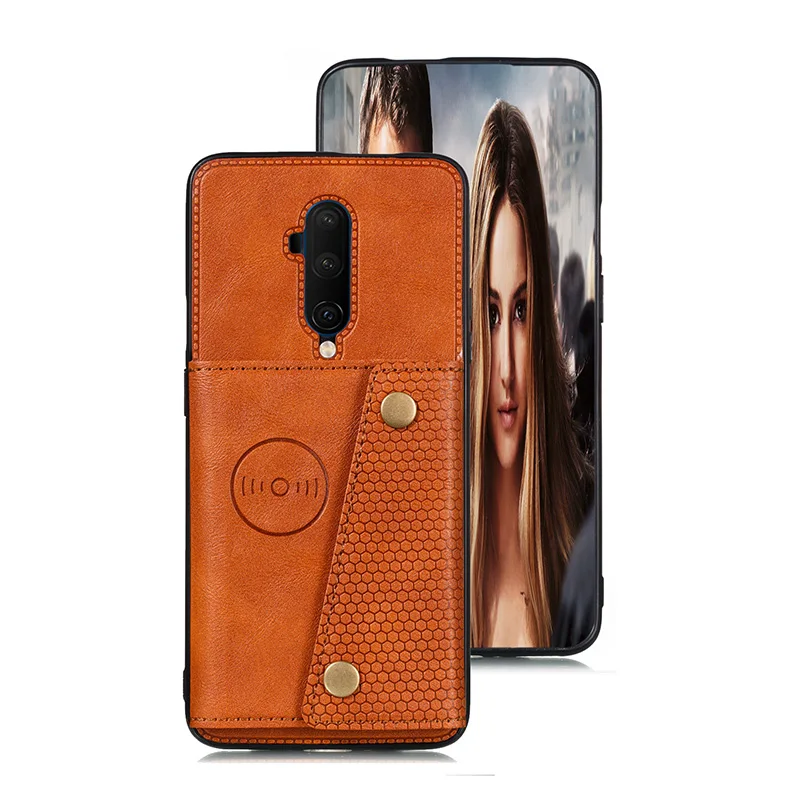 Haissky Чехол-кошелек с несколькими держателями карт для Oneplus 7 7T Pro, Кожаный противоударный чехол с откидной крышкой и карманом для карт, задняя крышка для Oneplus 7T 7 Pro
