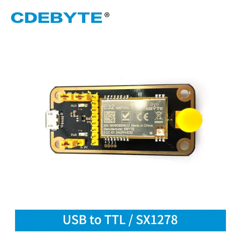 E32-400TBL-01 SX1278 LoRa USB тестовая плата для 433 МГц 470 МГц E32 E32-400T20S IoT трансивер E32-400TBL-01 SX1278 LoRa USB тестовая плата для 433 МГц 470 МГц E32 E32-400T20S IoT трансивер