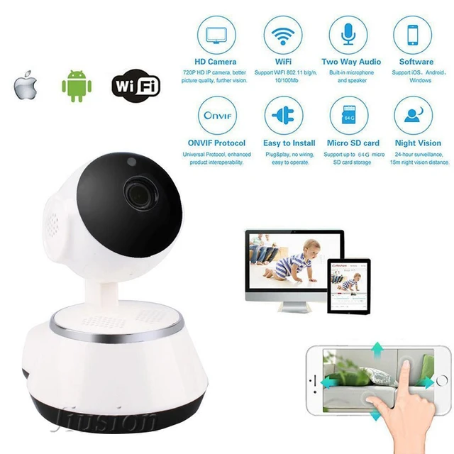 Wifi Mini Camera Surveillance Baby Monitor Night Vision Electronic Sitter  Bebe Video Audio Intercom Babyphone IP Nanny Micro Cam - AliExpress
