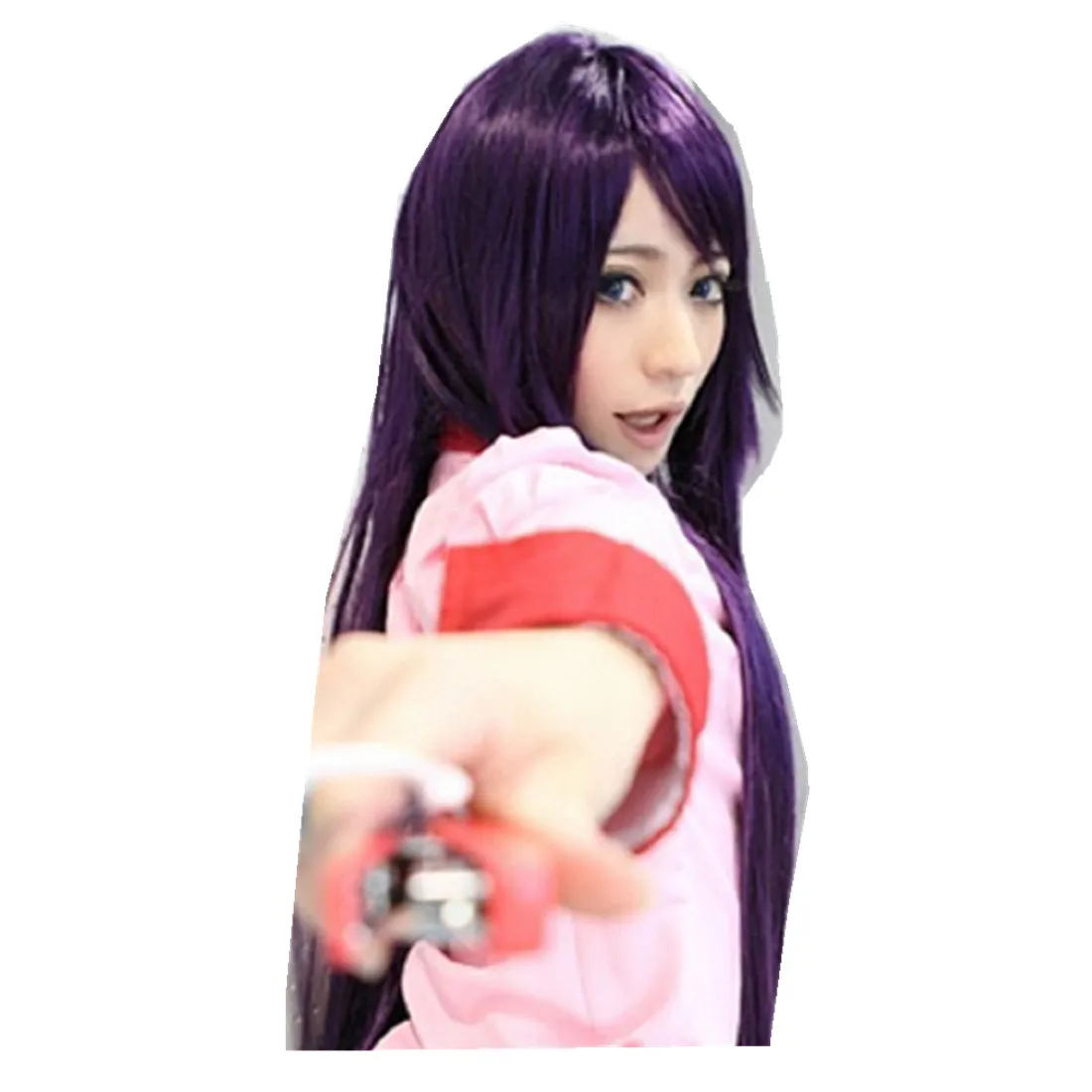 

Bakemonogatari Senjougahara Hitagi cosplay costume wig